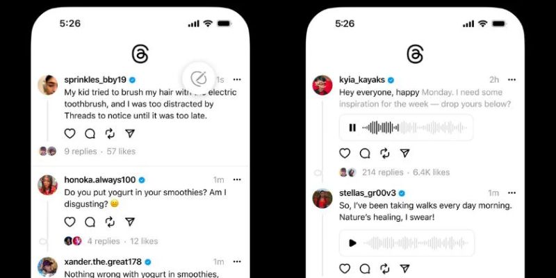 Lấy link của ghi âm trên threads